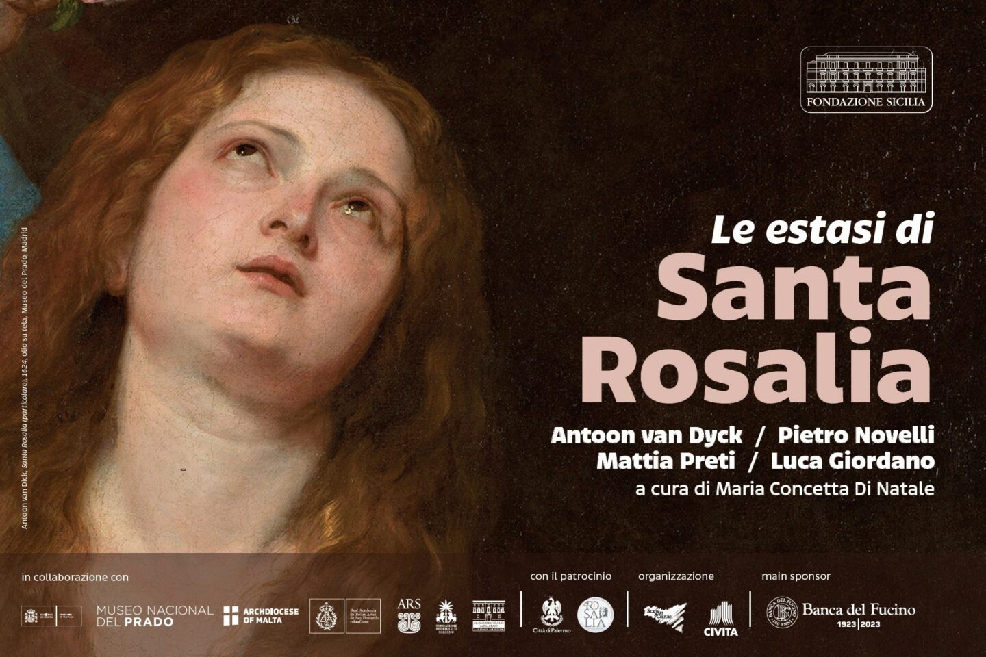 Le estasi di Santa Rosalia – Antoon van Dyck, Pietro Novelli, Mattia Preti, Luca Giordano